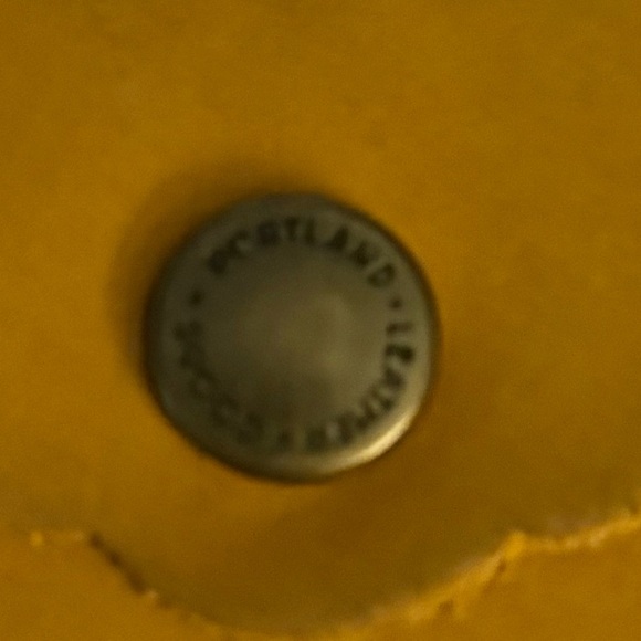 Portland Leather Goods Yellow/Sunflower Daisy Leather Wallet Credit Card - Picture 3 of 6